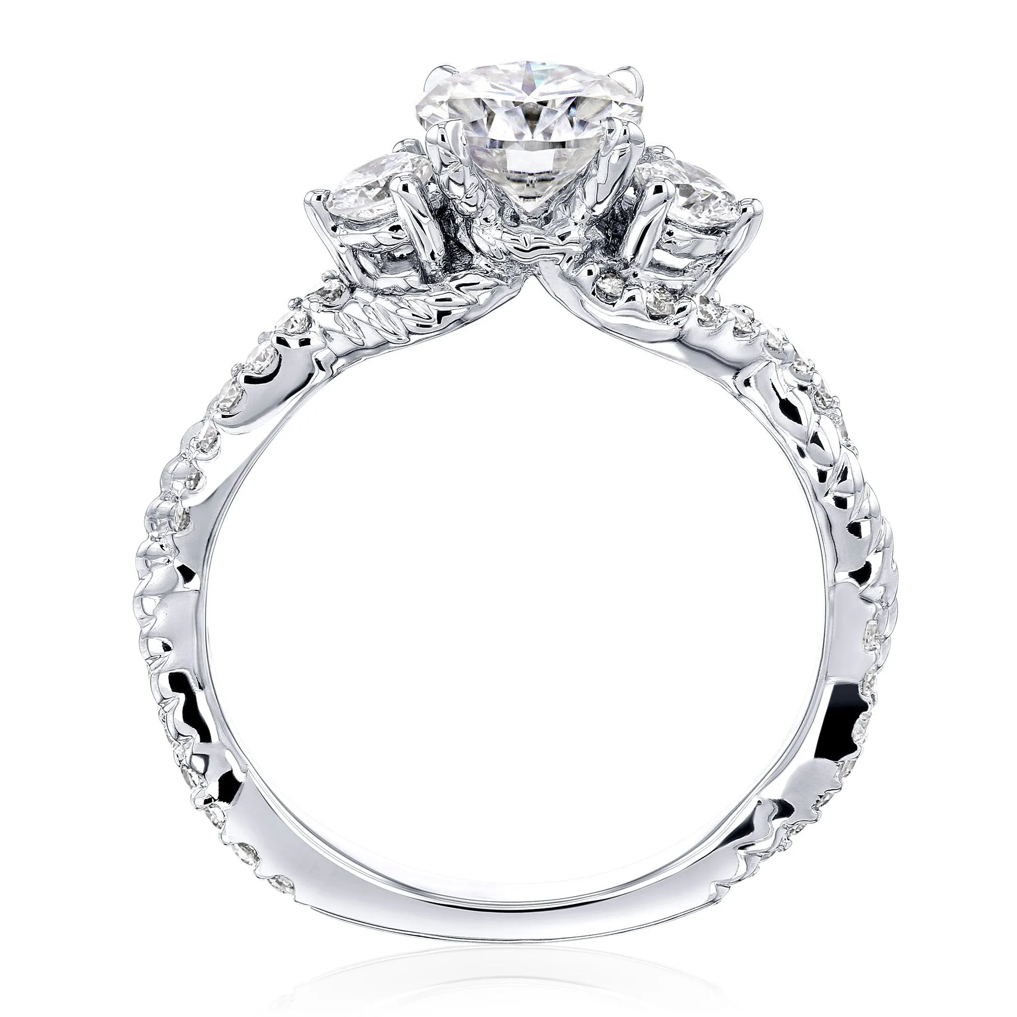 3 Stone Diamond Cobra Ring