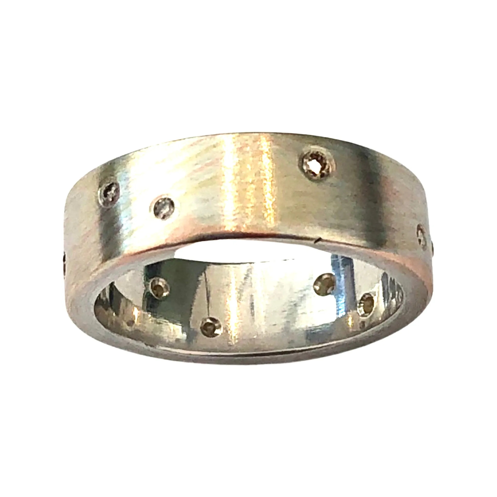 6mm Tri-color Mokume Gane Woodgrain Pattern Band