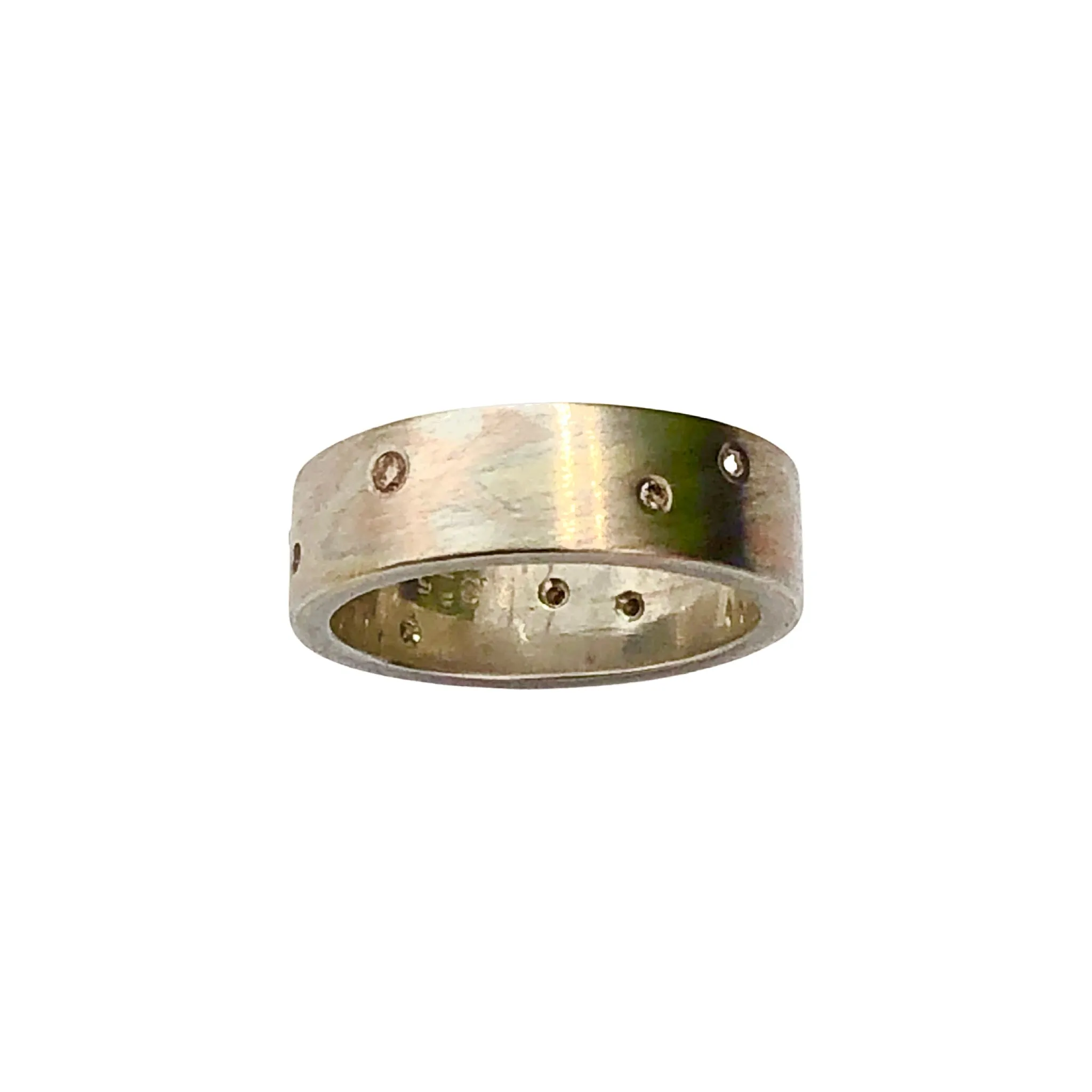 6mm Tri-color Mokume Gane Woodgrain Pattern Band