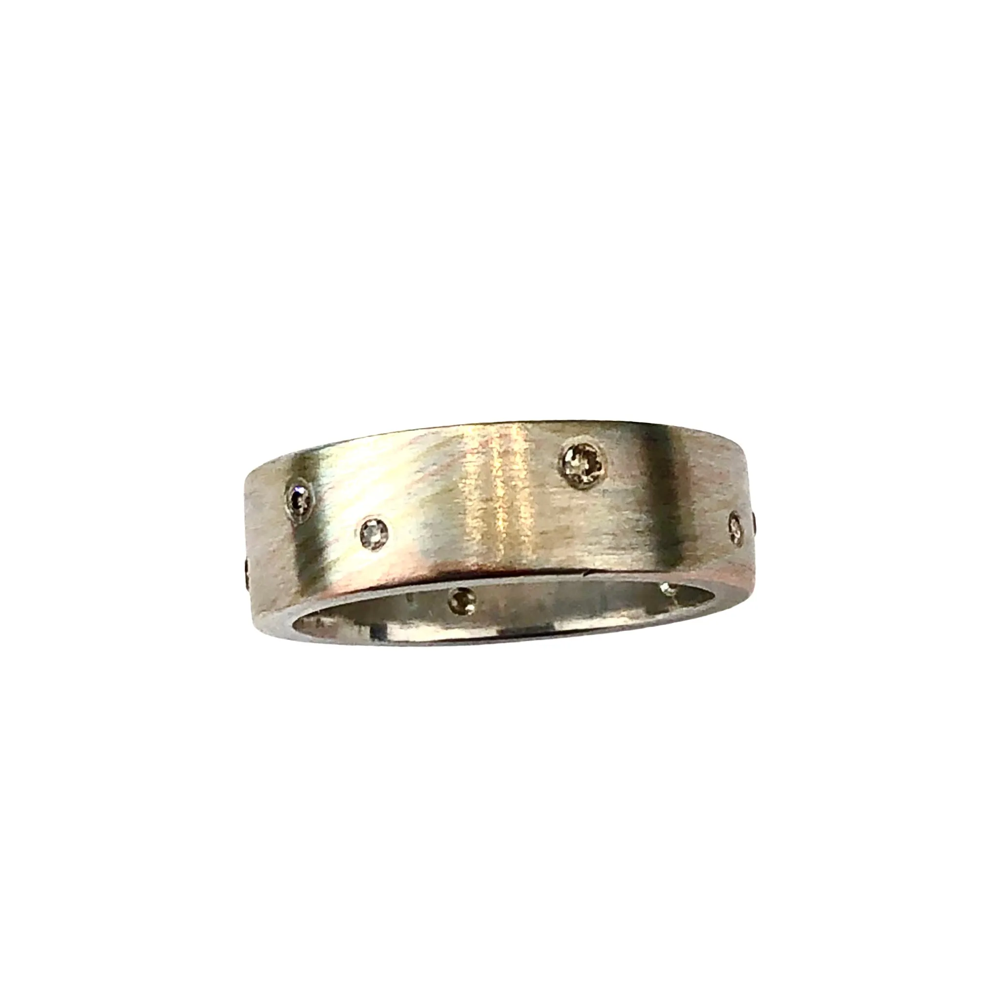6mm Tri-color Mokume Gane Woodgrain Pattern Band