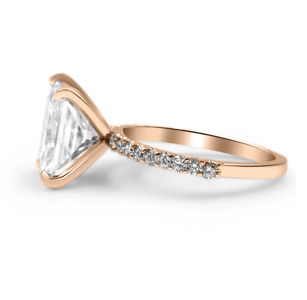 Ally | Radiant Moissanite Engagement Ring