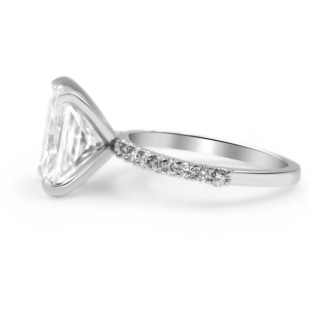 Ally | Radiant Moissanite Engagement Ring