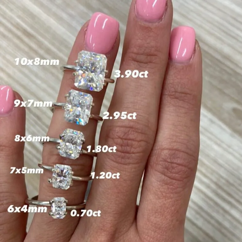 Ally | Radiant Moissanite Engagement Ring