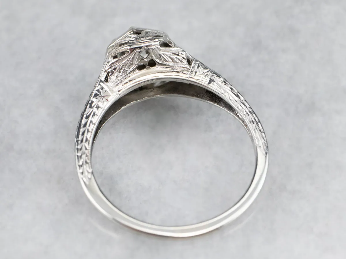 Antique Old European Cut Diamond Engagement Ring