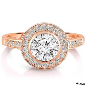 Bezel engagement ring
