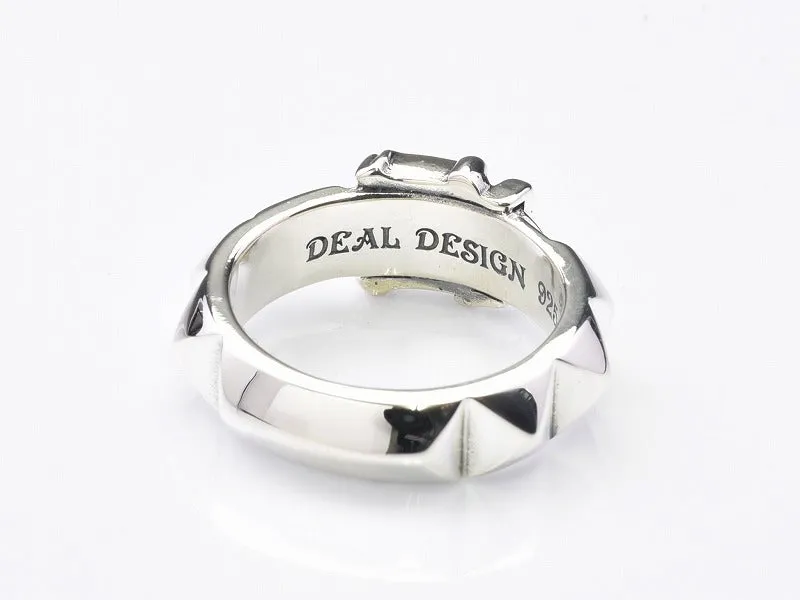 Bicolor Stud Ring