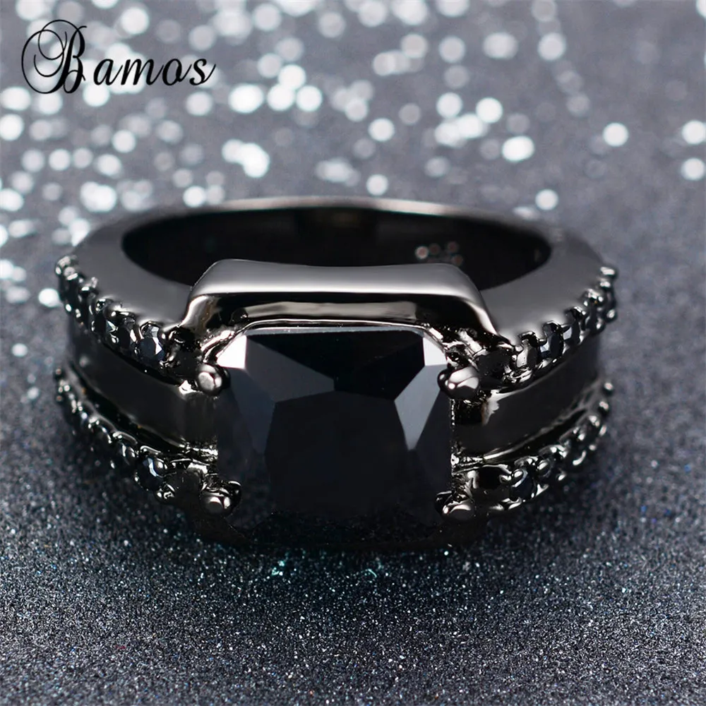 Black Gothic  Mens Wedding Rings
