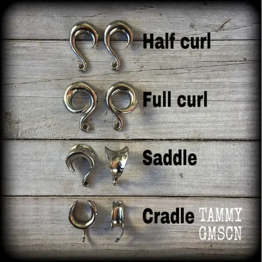 Clear quartz and labradorite ear weights-Gemstone ear hangers