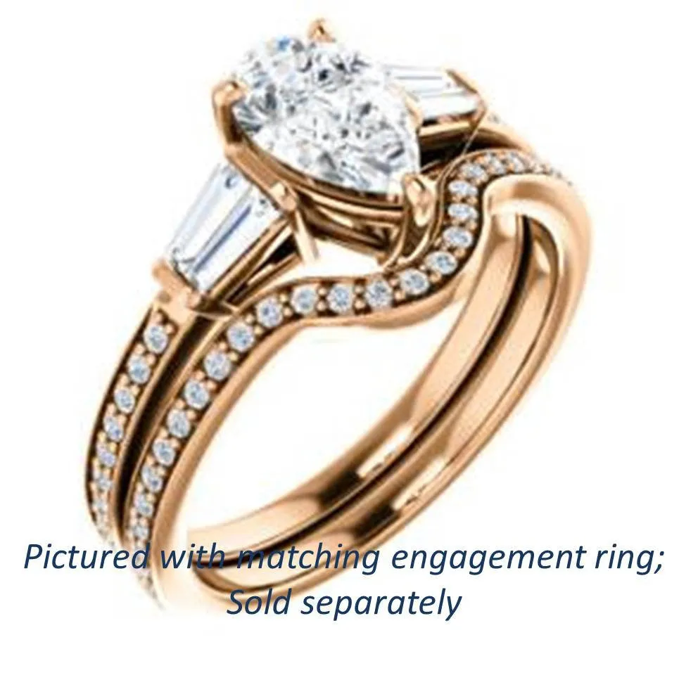 Cubic Zirconia Anniversary Ring Band, Style 122-271 (Bhakti Matching Band)