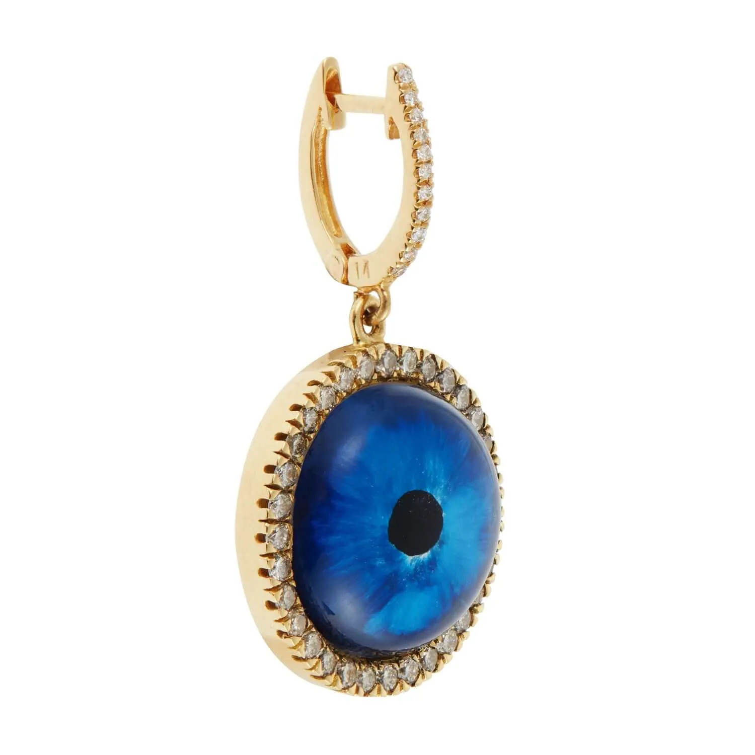 Deep Blue Eye Earrings L