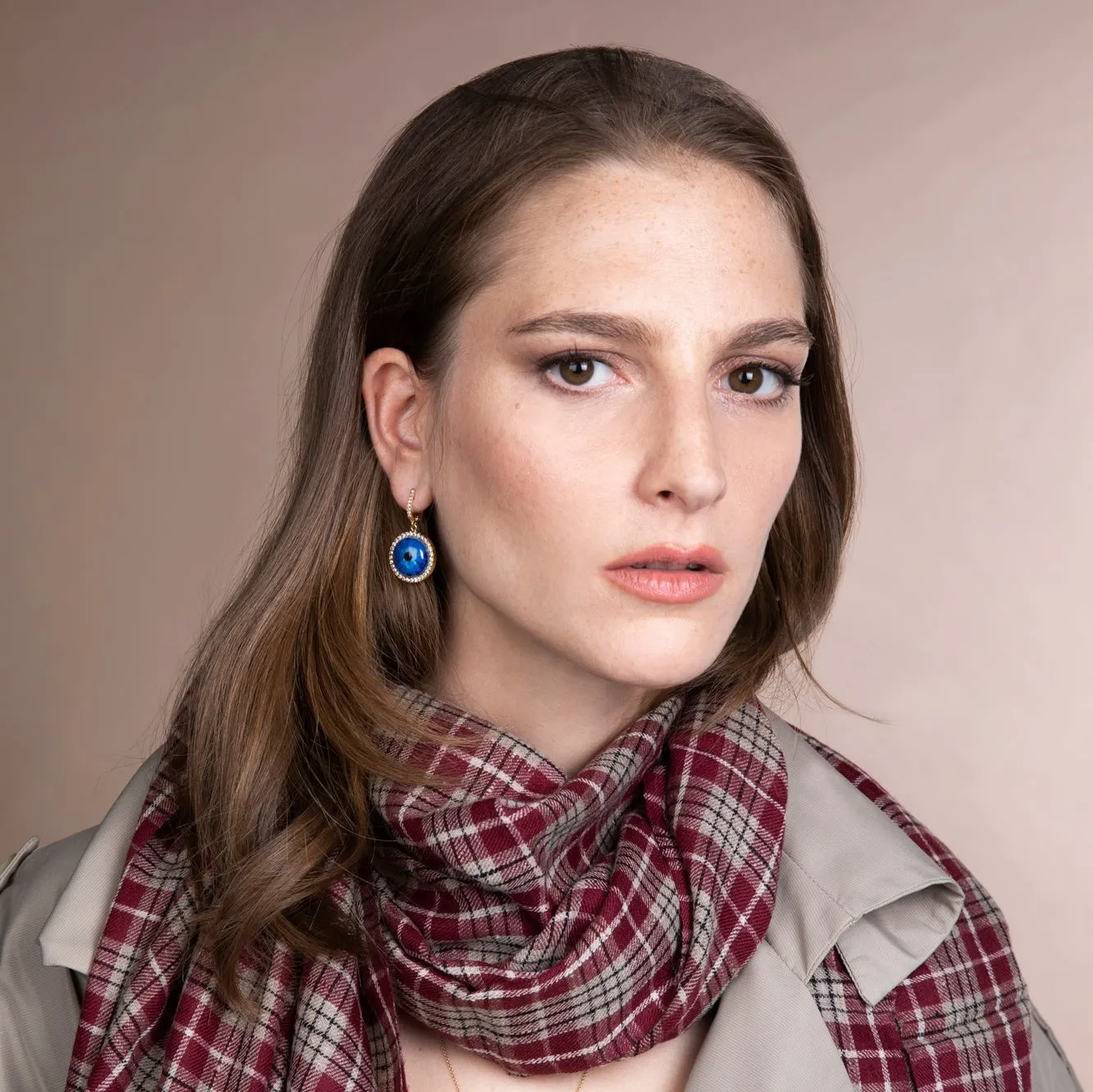 Deep Blue Eye Earrings L