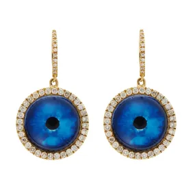 Deep Blue Eye Earrings L