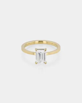 Emerald Engagement Ring