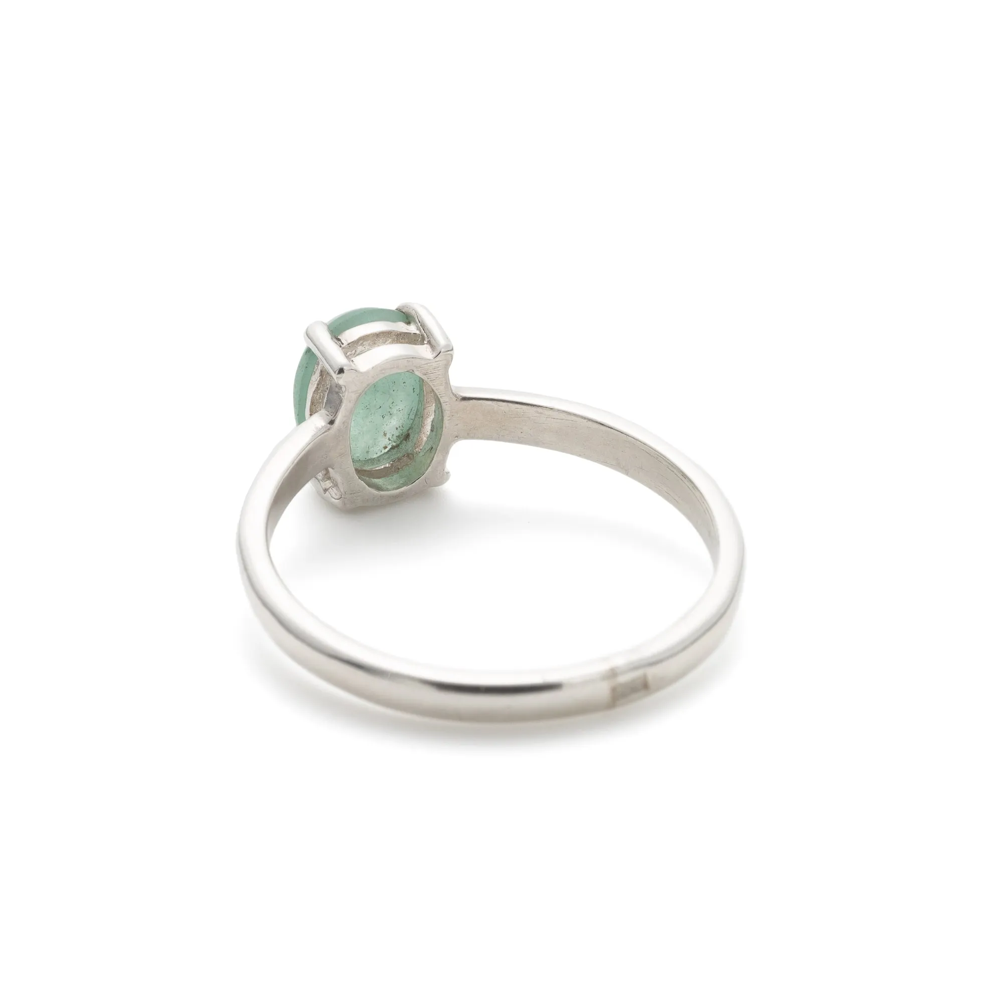 Genuine Emerald Ring - Green Engagement Ring - Emerald Promise Ring