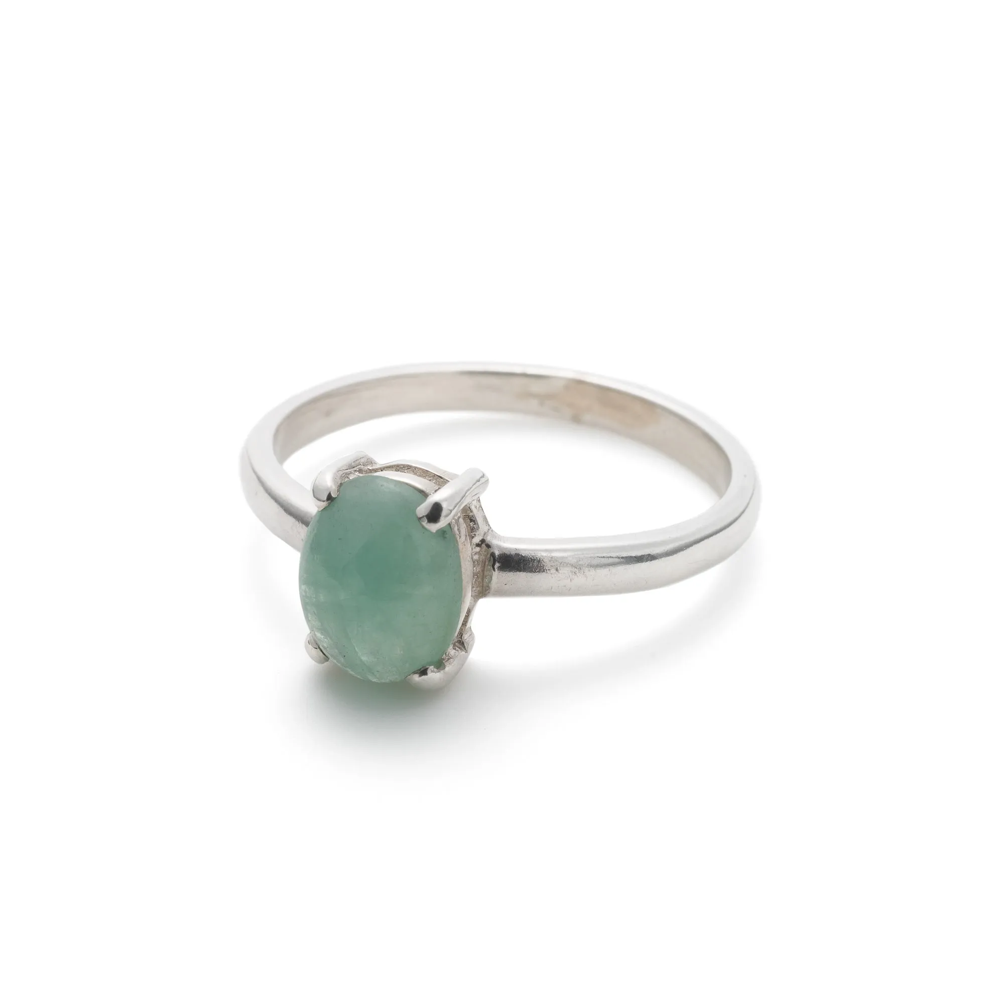 Genuine Emerald Ring - Green Engagement Ring - Emerald Promise Ring