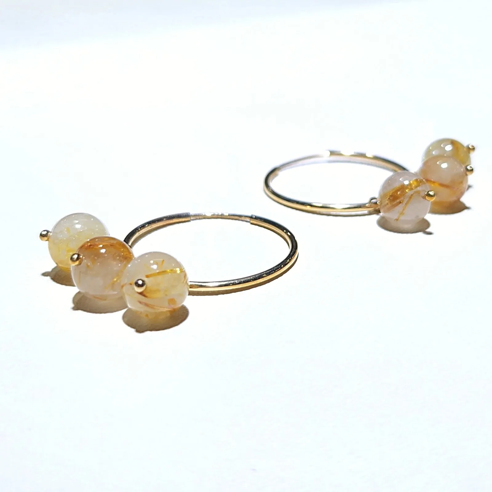Gold Ritulated Earrings