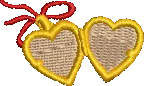 Locket Filled Bow Embroidered Icon