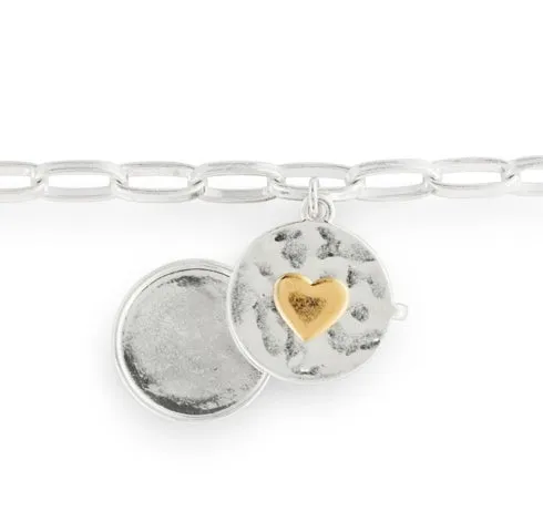 Love you Locket Bracelet - Silver