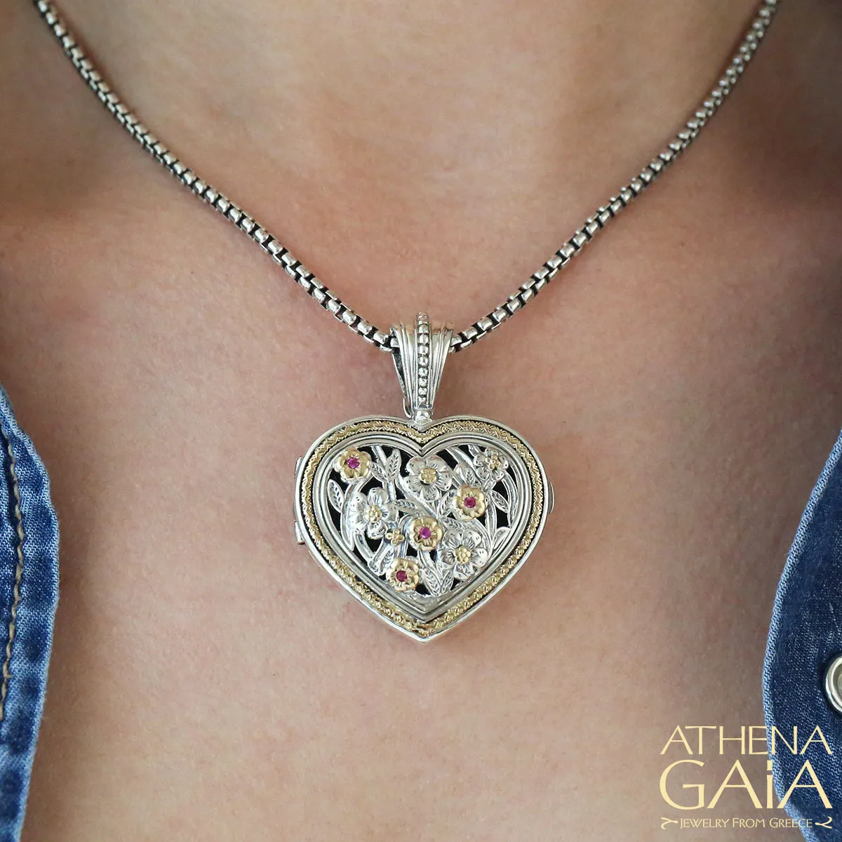 Meadow Shadows Heart Locket (Large)