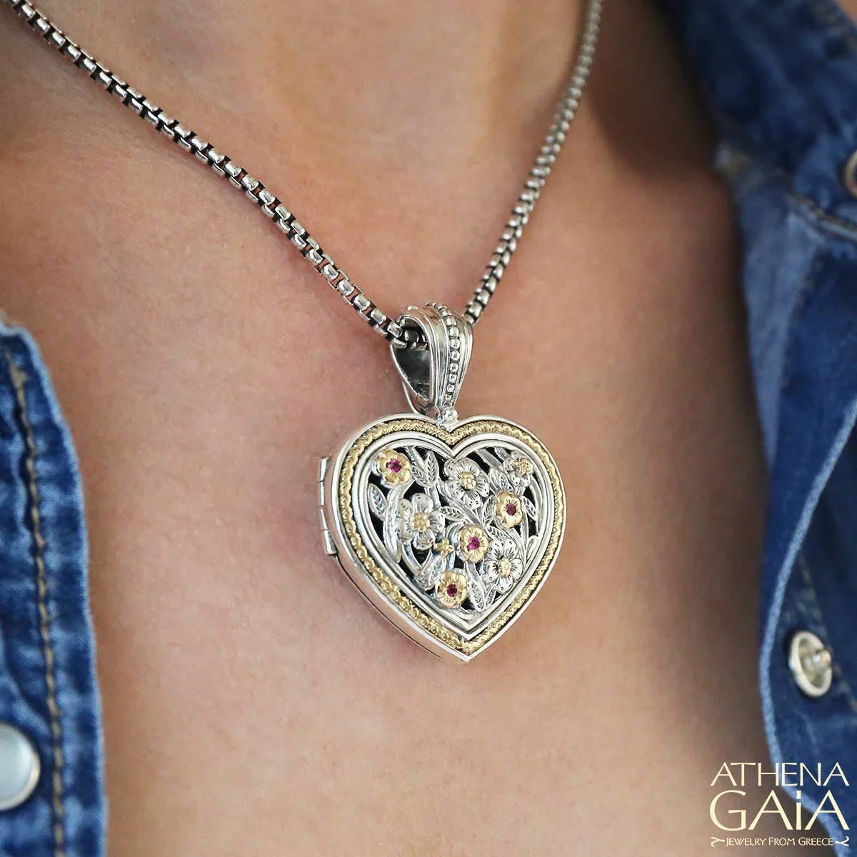 Meadow Shadows Heart Locket (Large)