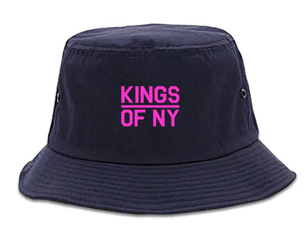 Mini Pink Classic College Logo Mens Bucket Hat