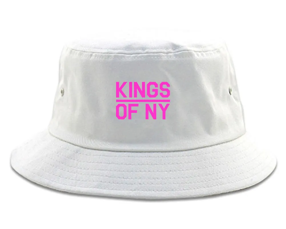 Mini Pink Classic College Logo Mens Bucket Hat