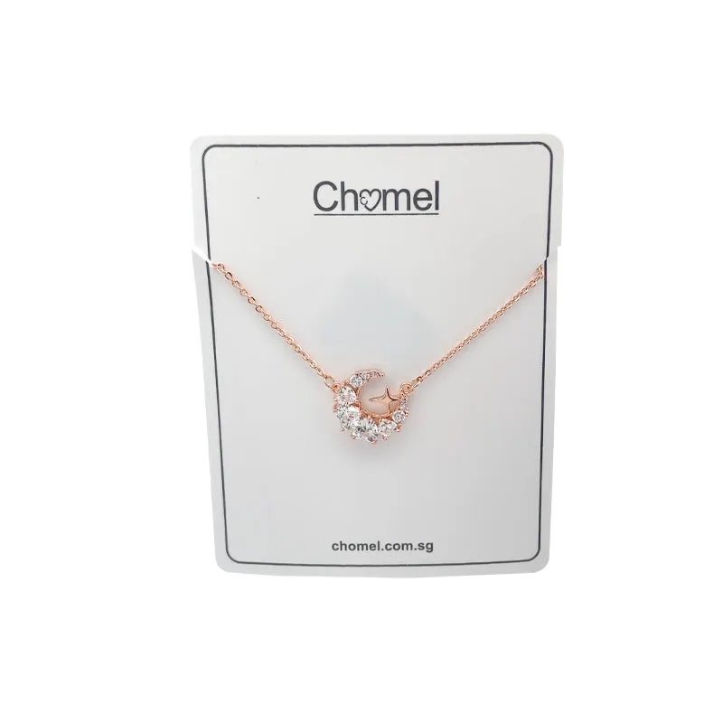 Moon Cubic Zirconia Necklace