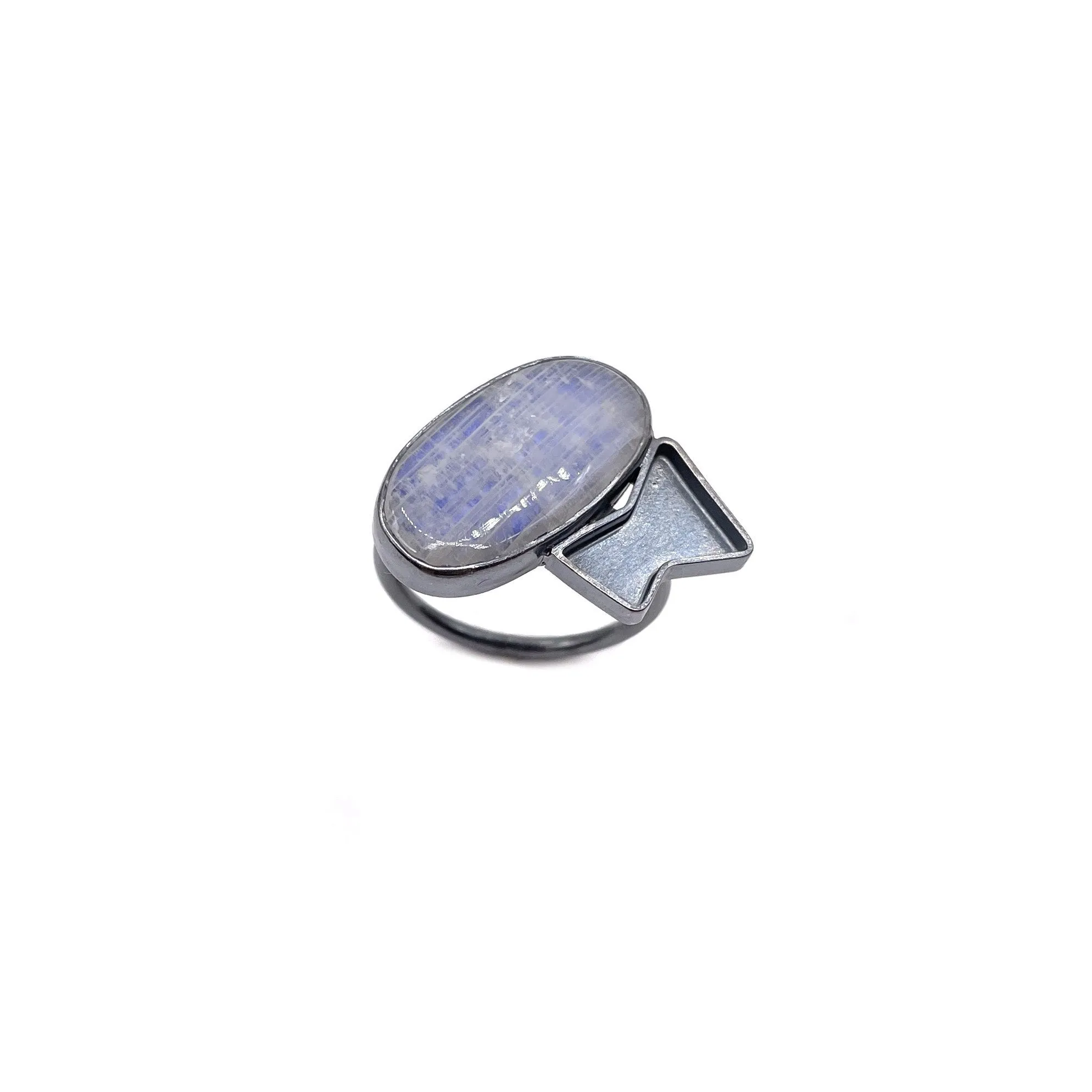 Moonstone Zag Ring