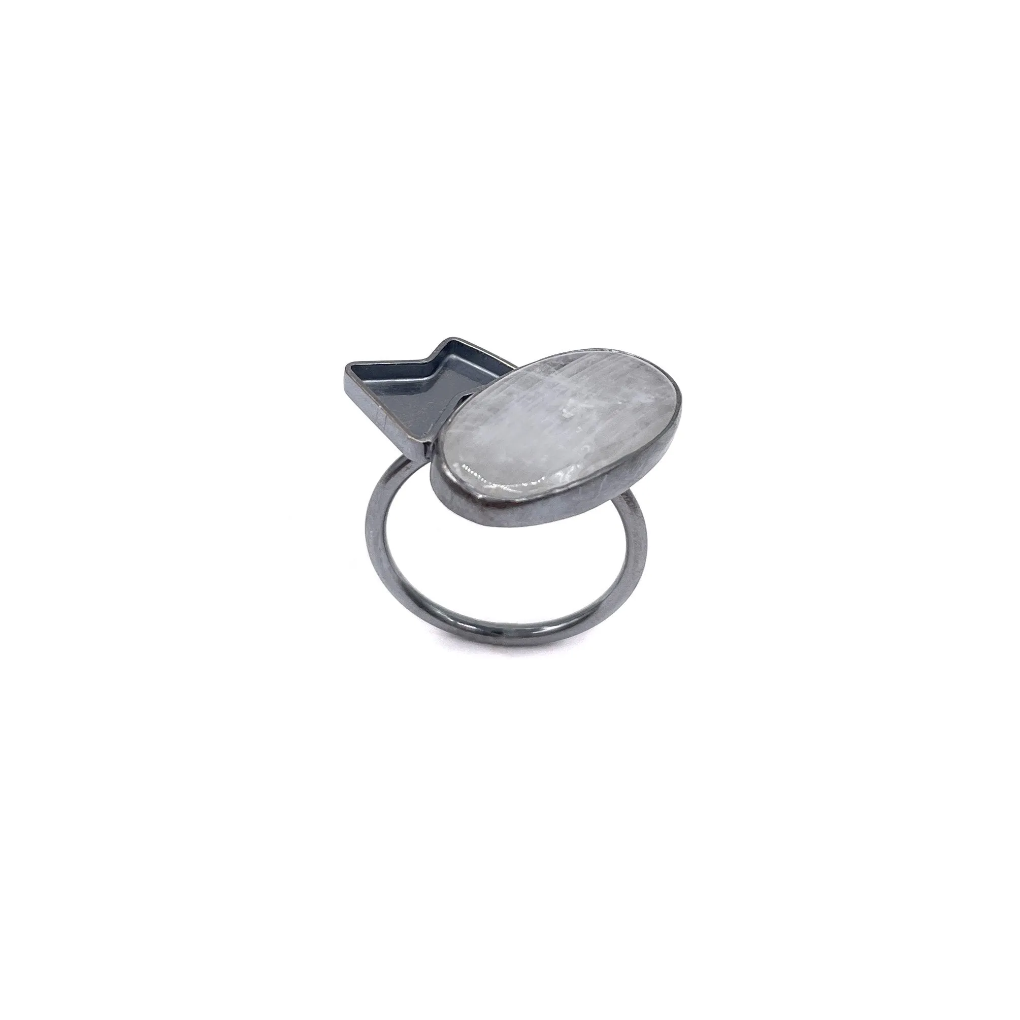Moonstone Zag Ring