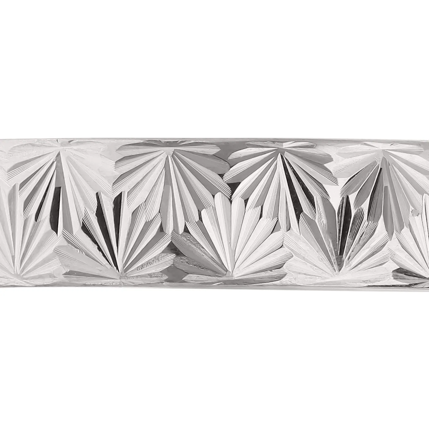 Personalised 9ct White or Yellow Gold Groom's Wedding Ring Matt with Diamond Cut Leaf effect