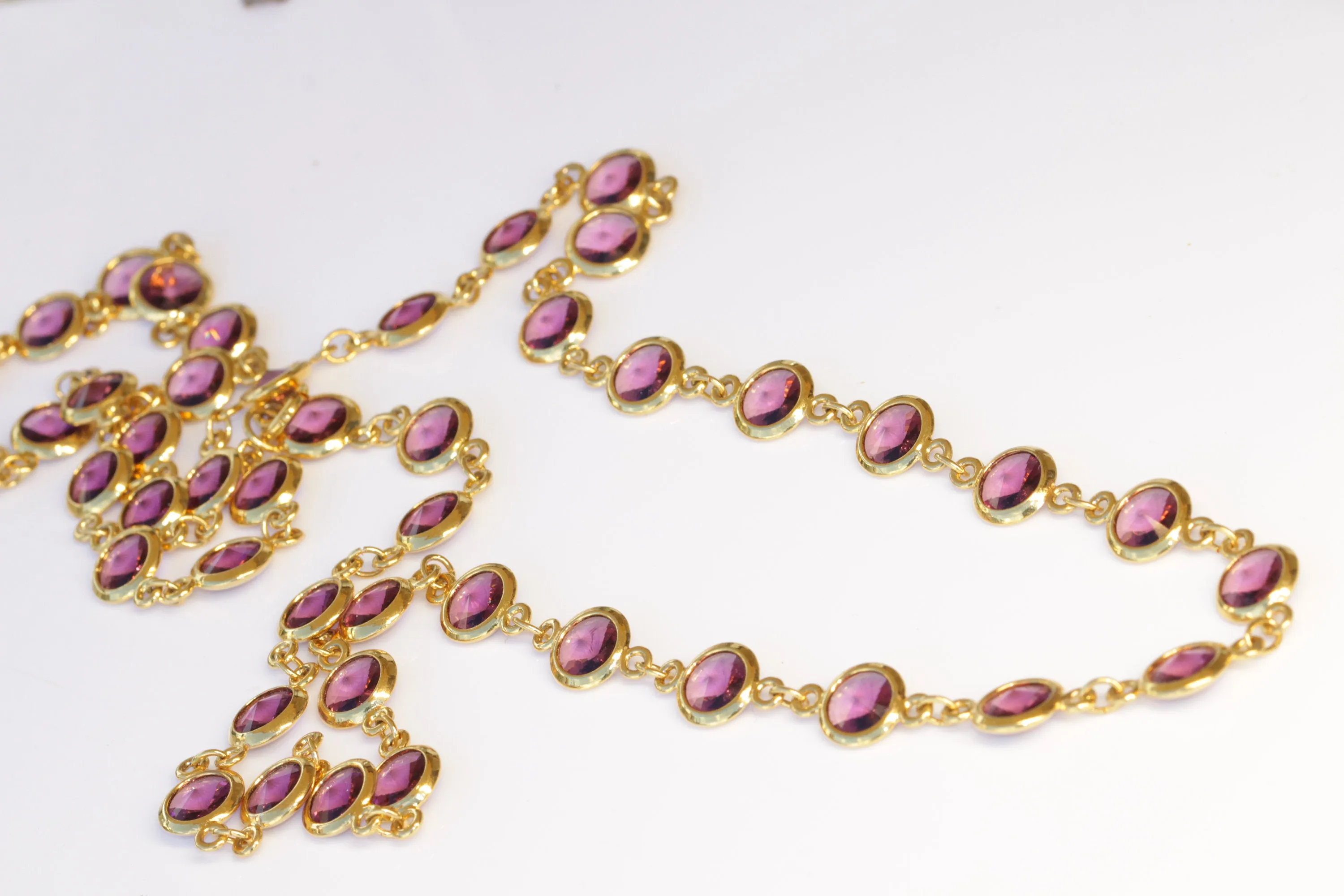 PURPLE GOLD NECKLACE