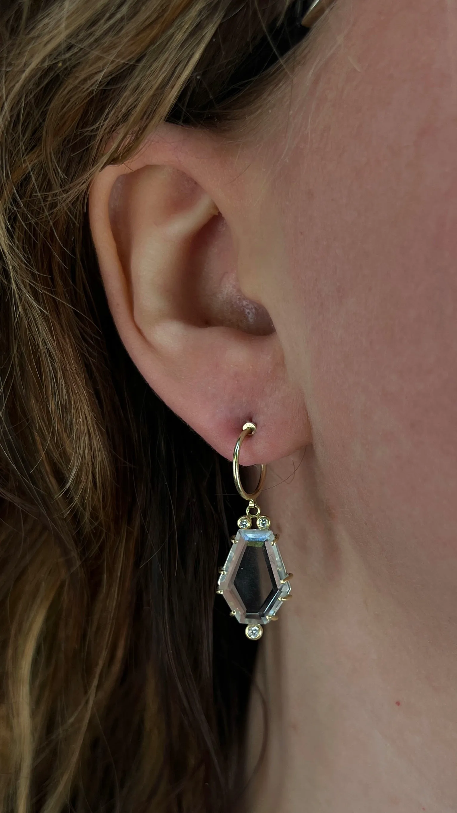 Quartz Dangle Earrings