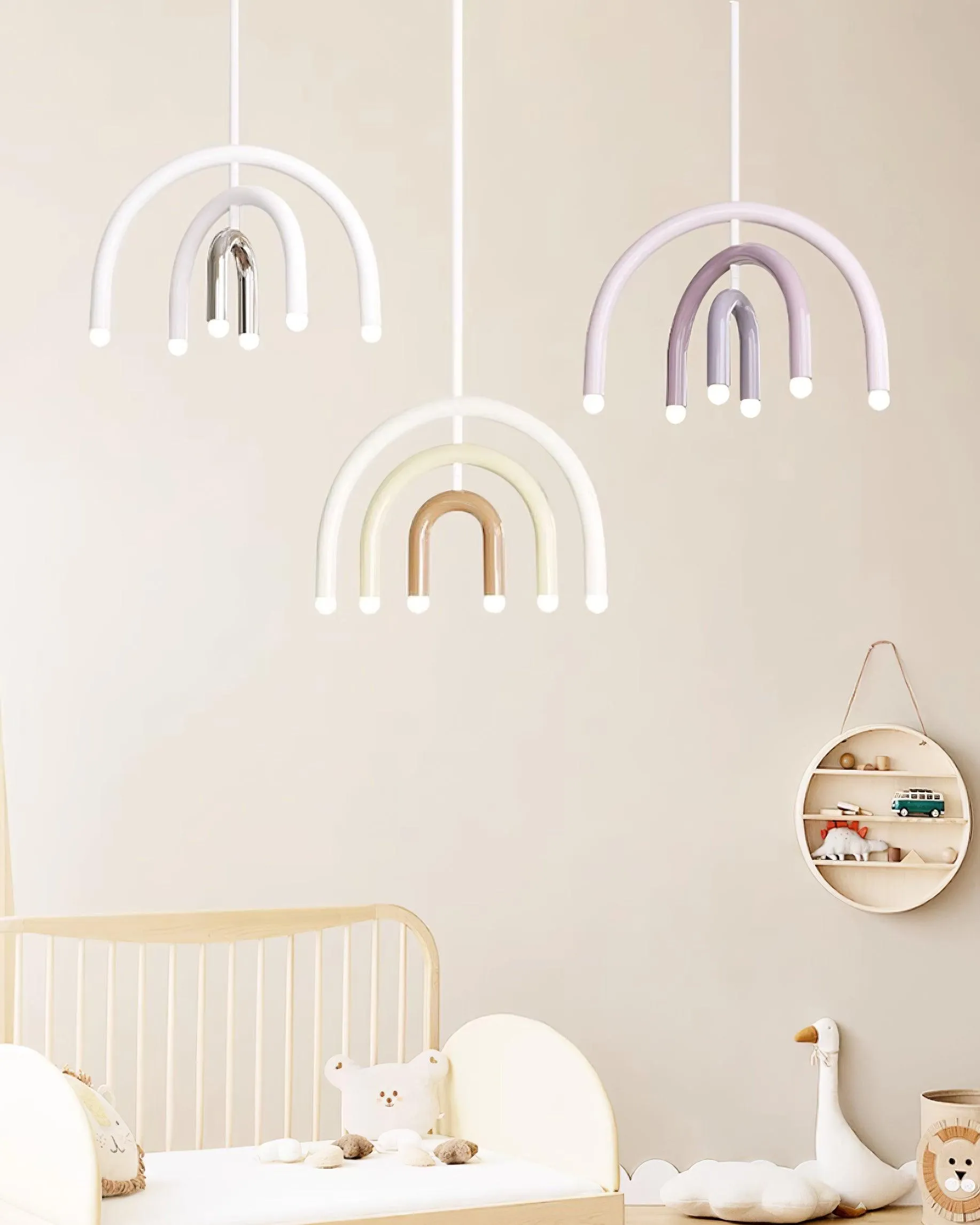 Rainbow Pendant Lamp 17.7″- 18.1″