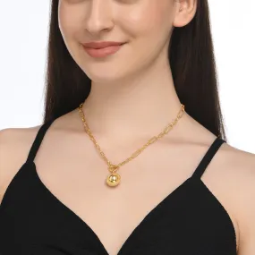 Real Gold Plated Z T-Bar Locket Trombone Chain
