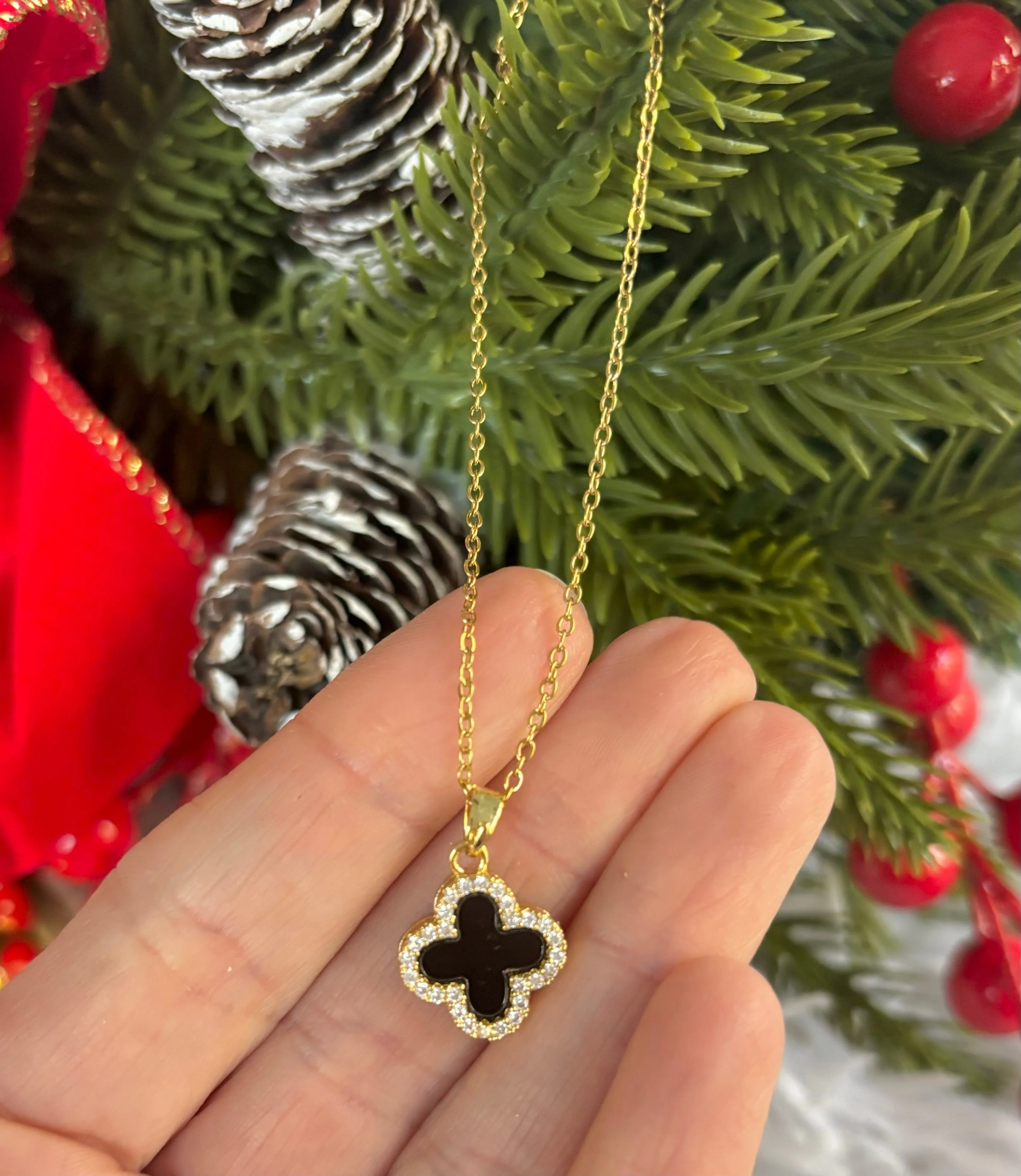 Reversible Clover Necklace