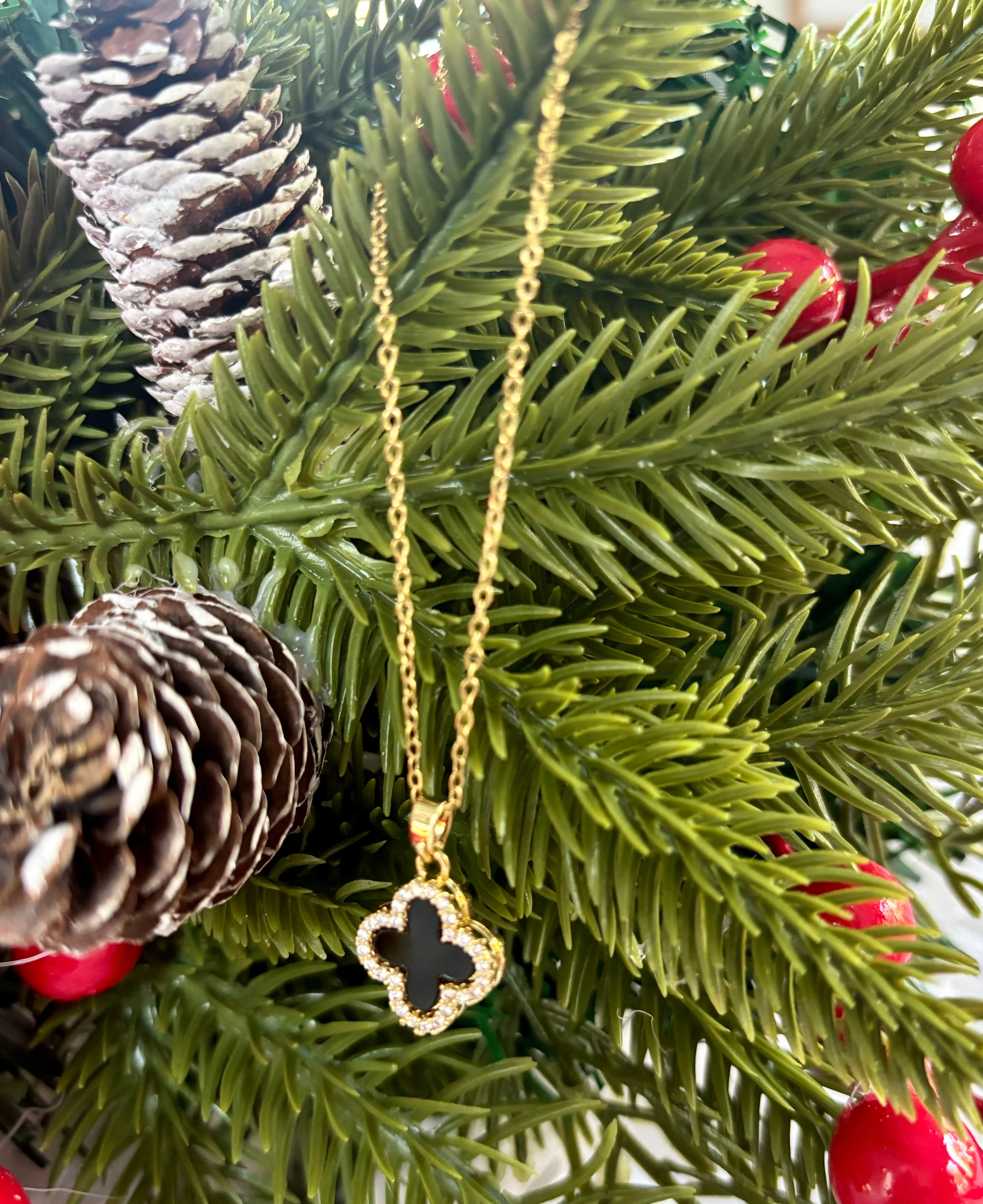 Reversible Clover Necklace