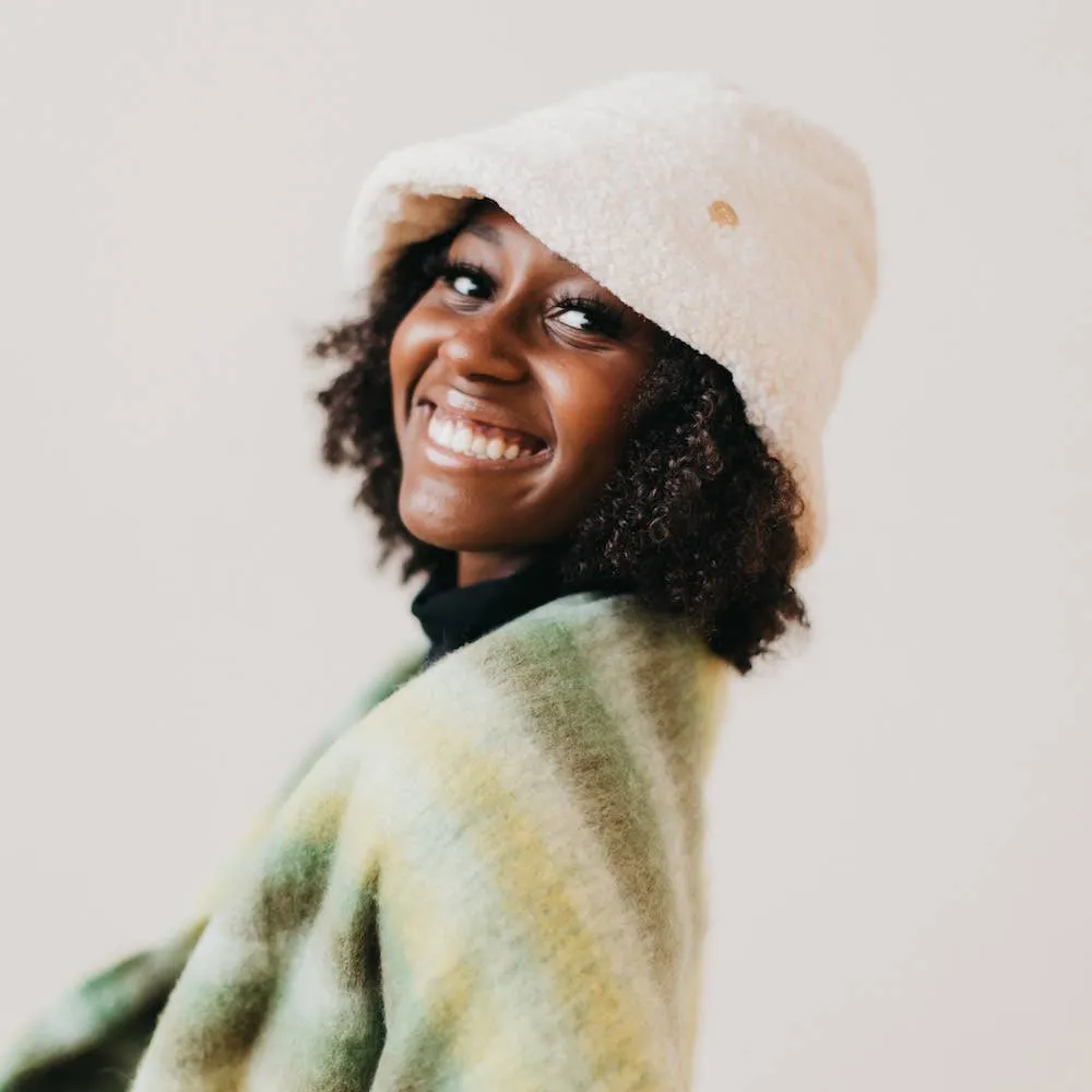 Sage Sherpa Bucket Hat: Mocha