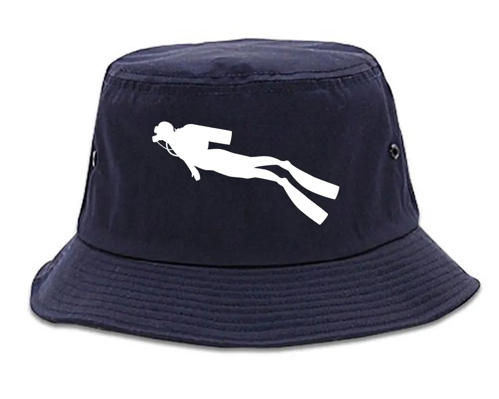 Scuba Diver Chest Mens Bucket Hat