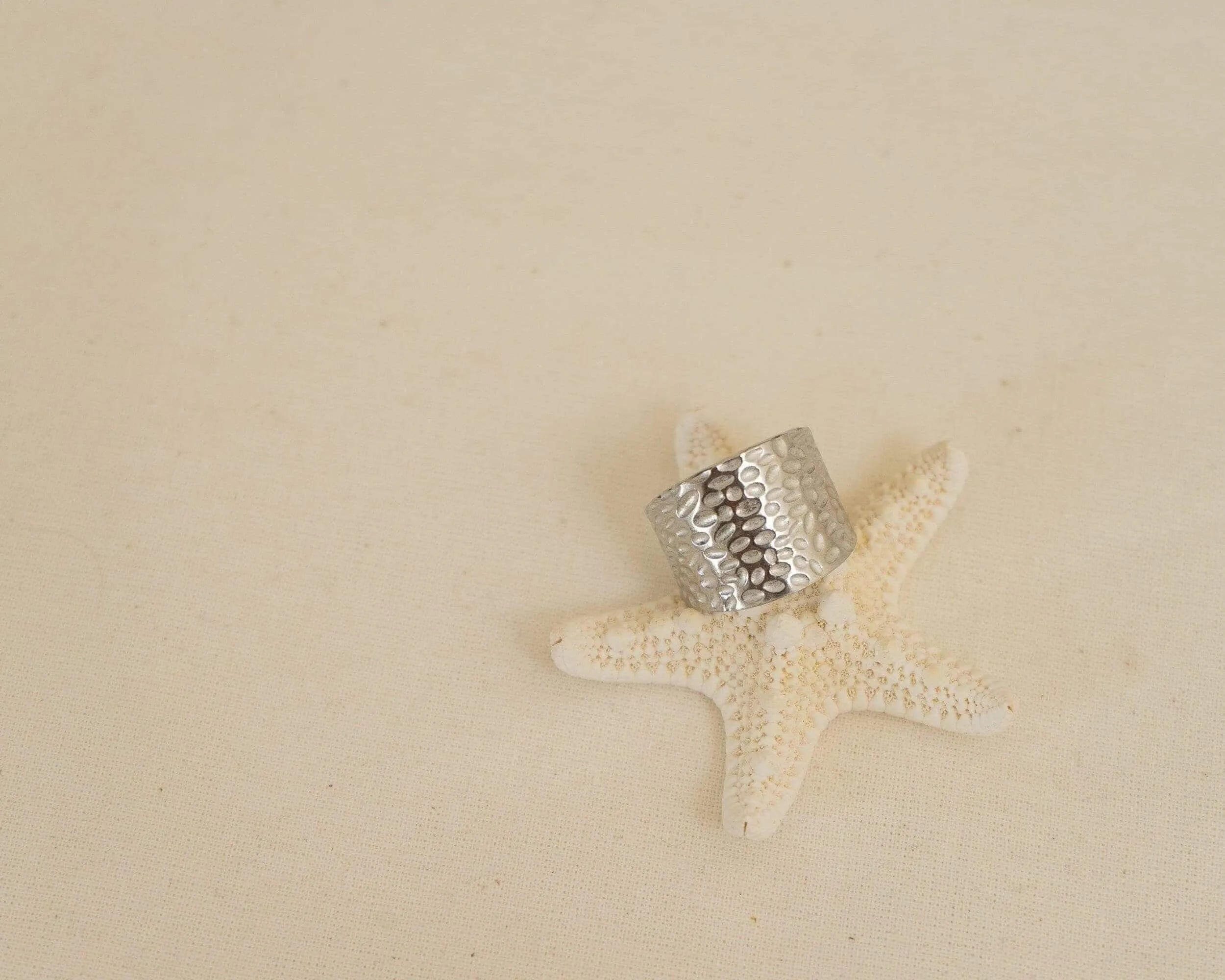 Silver Hammered Ring