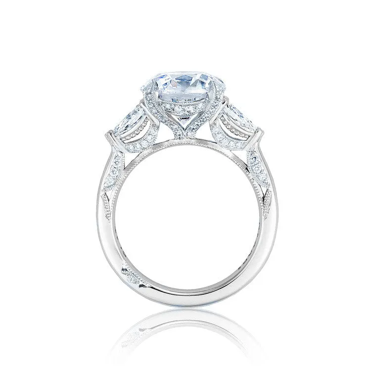 Tacori RoyalT Round 3-Stone Engagement Ring HT2628RD85