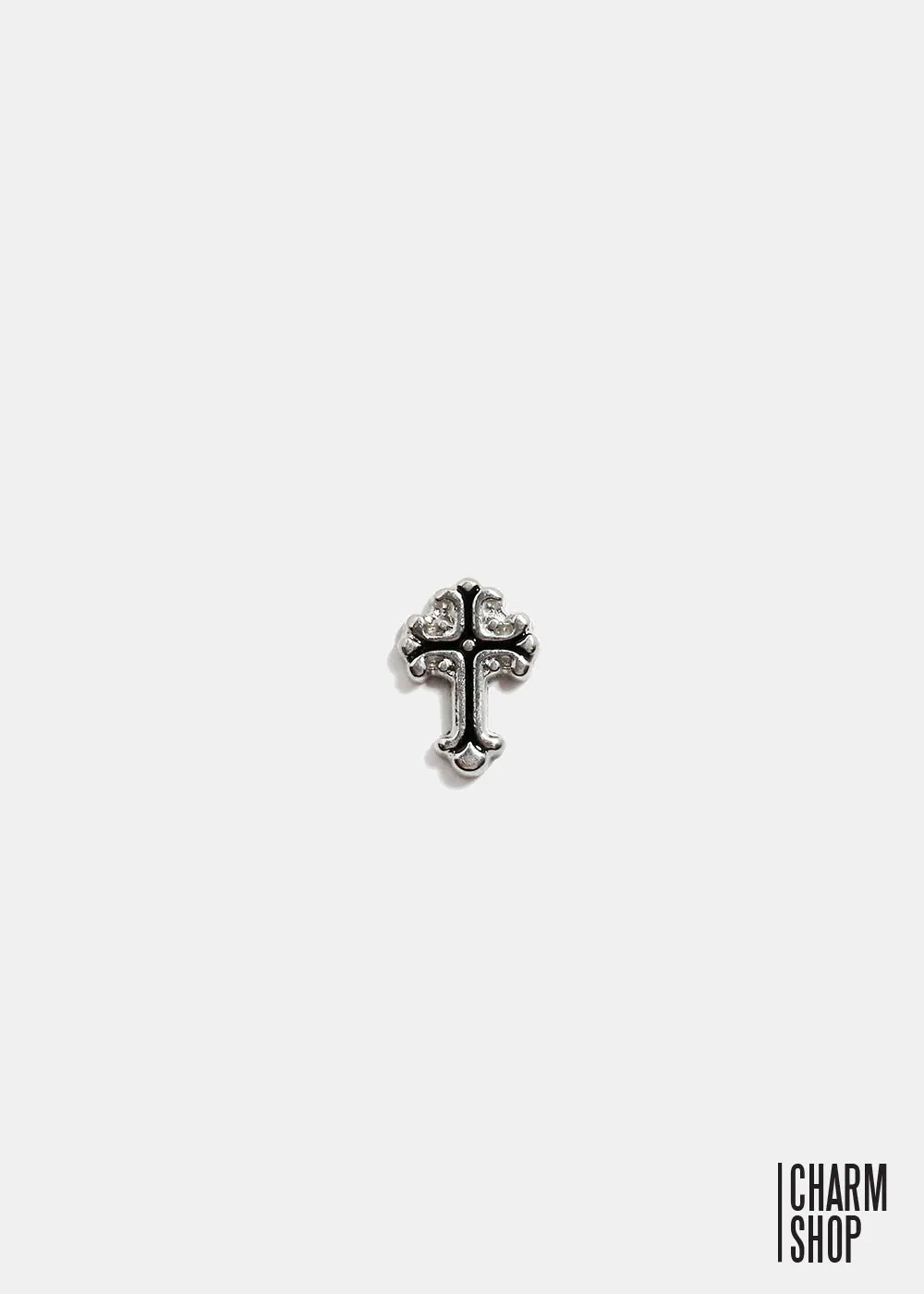 Vintage Silver Cross Locket Charm
